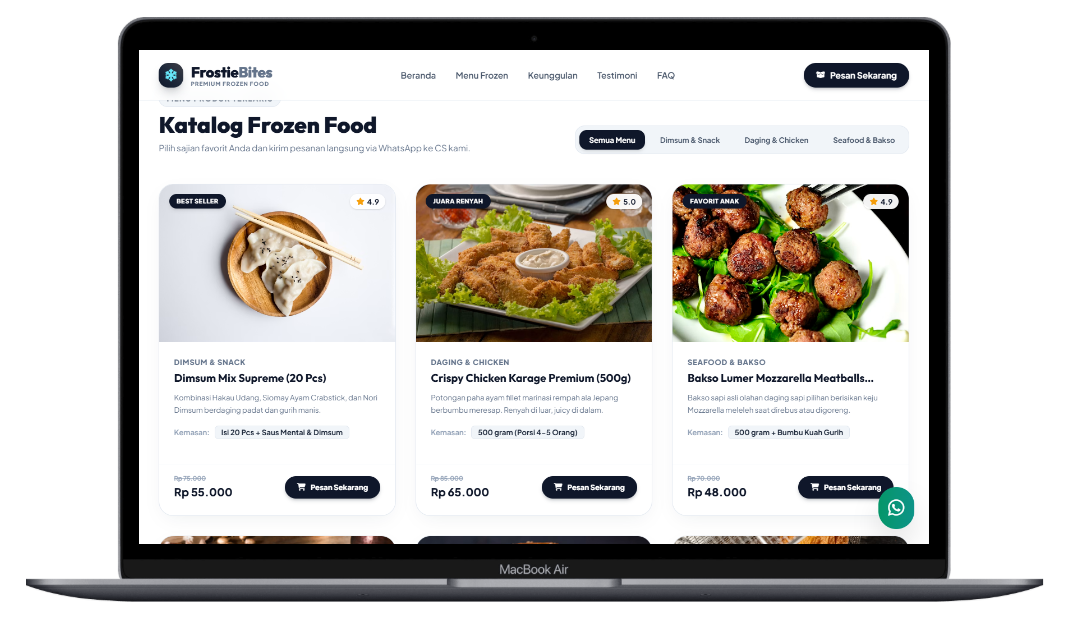 Frozen food - Web
