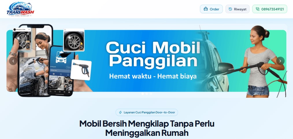Cuci mobil panggilan